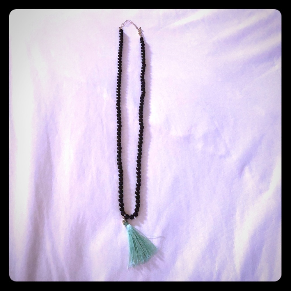 Mala type long necklace